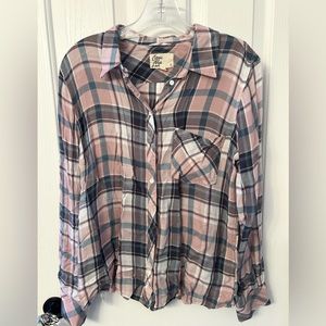 Cosmic Blue Love size medium button up shirt